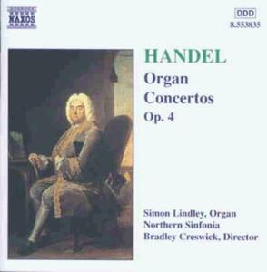 CD диск Handel / Lindley / Creswick: Organ Concertos Op 4
