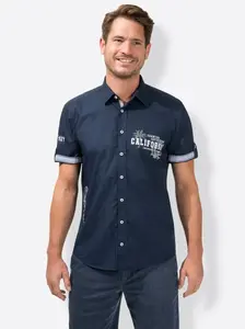 Классическая рубашка с коротким рукавом Classic, цвет морской волны