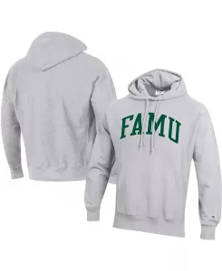 Мужская серая толстовка с капюшоном Florida A&M Rattlers Tall Arch Pullover Hoodie Champion