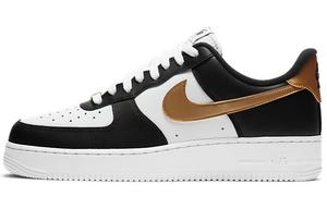 Кроссовки Nike Air Force 1 Low Black White Metallic Gold