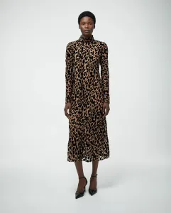 Платье с леопардовым принтом Sfera, песочный