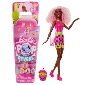 Детская кукла Barbie Pop Reveal Boba Series Berry Bliss doll, розовый