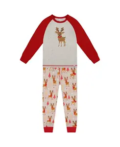 Детский пижамный комплект из двух частей из органического хлопка для малышей. Deux Par Deux, бежевый