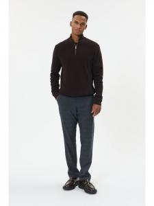 Matinique Повседневные брюки MAPristu прямого кроя в крупную темно-синюю клетку