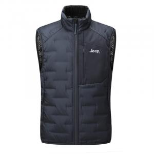Жилет мужской с воротником стойкой Jeep, ice pool синий