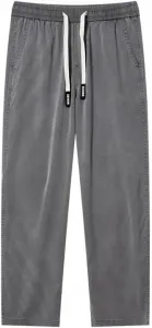 Джинсовые брюки с эластичным поясом, суженные, серые SIDUFHAOPKLL