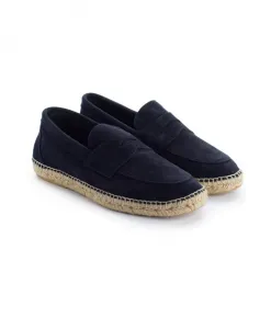 Летние кожаные мокасины Abarca, синий