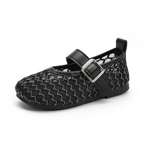 Нескользящие, амортизирующие, износостойкие, дышащие, низкие, детские, повседневные кроссовки NEZHACHAOHAI, черный