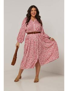 Длинное платье Curvy Lady, розовый