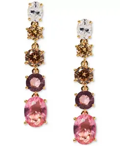 Серьги-Капельки с линейными камнями, эксклюзивно в Macy's Eliot Danori, pink