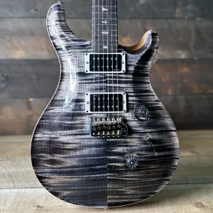 PRS Custom 24 с топом из клена Flame - задняя часть Charcoal Natural 404273