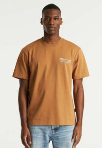 Футболка с принтом XPOSE CHASIN', светло-коричневый