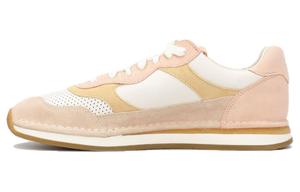 Низкие кеды для скейтбординга женские розово-белые Clarks