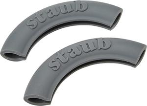 2 круглые силиконовые ручки Staub, черные, 21 x 16,5 x 2 см