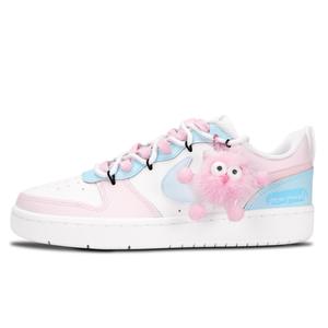 Детские, подростковые, противоскользящие, износостойкие, низкие кроссовки для скейтбординга Court Borough Nike, розовый