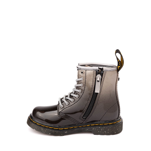 Ботинки Dr. Martens 1460 8-Eye Patent Boot, цвет Black/Silver Gradient