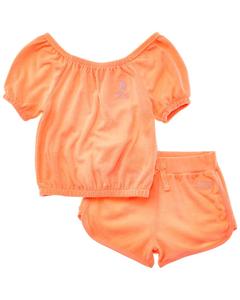Juicy Couture Комплект из топа и шорт, оранжевый