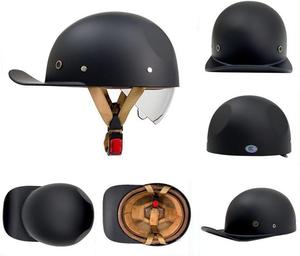 Полушлем YEATLM Y08, черный / белый