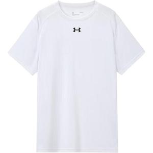 Under Armour Мужская белая футболка с круглым вырезом, умеренно прямой крой