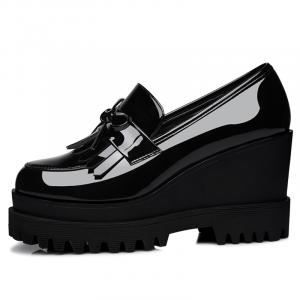 Туфли на танкетке и высоком каблуке для женщин Guci Tianlun, Black