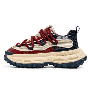 BOLE Скользоустойчивые массивные низкие кроссовки мужские красно-синие, цвет Red Blue