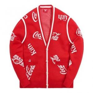 Кардиган KITH x Coca-Cola x Mitchell & Ness Coke Mountains Cardigan 'Red' MNSWTRKM19027-CREA, красный