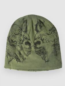 Шапка Affliction Screamer Beanie, green potassium wash