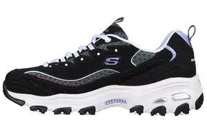 Кроссовки женские D"Lites 1.0 Chunky с низким верхом, черные/белые Skechers