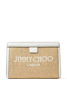 Клатч Avenue с вышитым логотипом JIMMY CHOO, нейтральный
