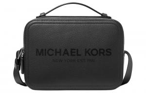 MICHAEL KORS Кожаный наплечный рюкзак мужской черный