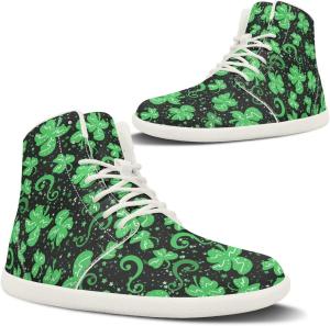 Pugasmiru Женские зимние ботинки Barefoot с широкой пяткой, с утеплителем, для прогулок на улице, противоскользящие, с белой подошвой