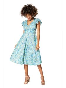 Длинное платье Aller Simplement, цвет türkis/blau