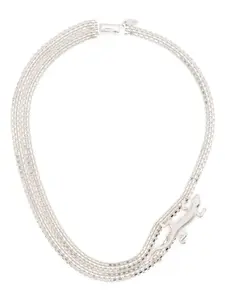 Двойное колье с саламандрой Wouters & Hendrix, серебяный