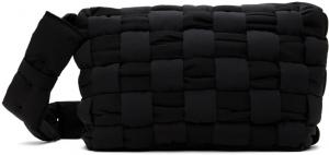 Черная средняя сумка-кассета Bottega Veneta