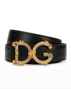 Ремень с декоративной пряжкой DG Dolce&Gabbana, черный