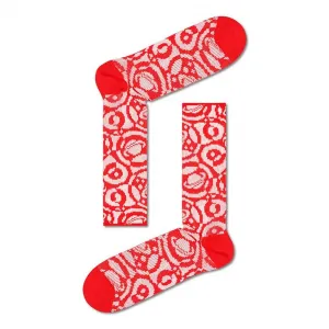 Носки Happy Dressed Kai Red and Pink long, красный