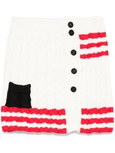 MSGM мини-юбка фактурной вязки, нейтральный