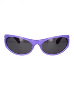 Солнцезащитные очки Napoli: современный дизайн, спортивный шарм. Off White, фиолетовый