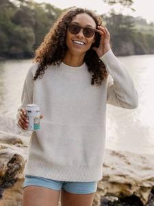 Джемпер с фактурой блока Cove Passenger, White