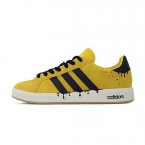Adidas Кроссовки для скейтбординга Grand Court Base 00s, износостойкие, низкие, унисекс, желтые