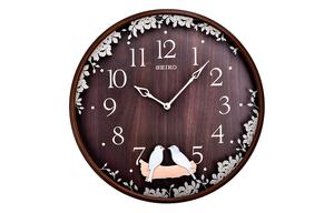 SEIKO Часы Quartz Movement Polyester Plastic Shell Wall Clock Unisex White QXC237B