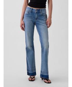 (W) Джинсы с низкой посадкой, длинные и облегающие.