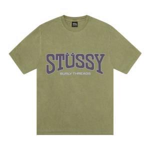 Футболка Stussy Burly Threads Tee, зеленый