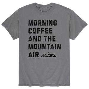 Мужская футболка Coffee And Mountain Air Licensed Character