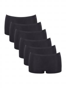 SLOGGI Трусы Boyshorts 'GO Daily Cotton Short' в черном цвете