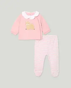 Детский интерлоковый комплект с принтом фэнтези для малышей Coconut El Corte Inglés, розовый