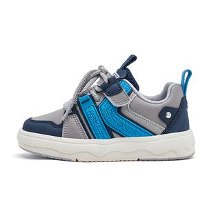 Детские кроссовки для скейтбординга с низким верхом, устойчивые к скольжению и износу HOBIBEAR, серый/синий