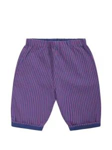 Брюки в полоску с карманами Bonpoint, синий