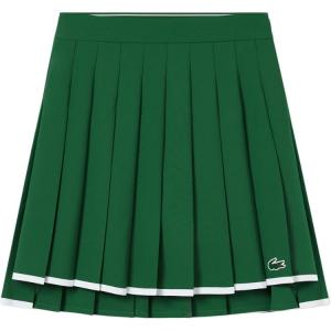 Женская юбка для тенниса SS25 LACOSTE, зеленый