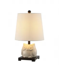 Настольная мини-светодиодная лампа Justina из керамики, 41 см, античный белый Jonathan Y